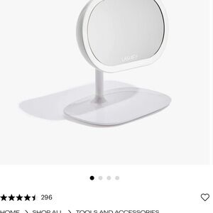 LASHIFY Elegant White Tabletop Mirror